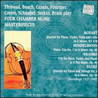 4 Chamber Music Master Pieces von Various Artists