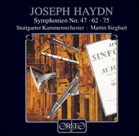 Haydn: Symphonies Nos. 47, 62, 75 von Various Artists