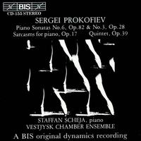 Sergei Prokofiev: Piano Sonatas Nos. 3 & 6; Sarcasms for piano Op. 17; Quintet Op. 39 von Staffan Scheja