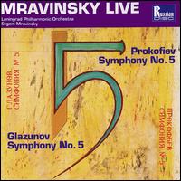 Prokofiev / Glazunov: Symphony No.5 von Yevgeny Mravinsky