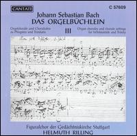 Bach:Orgelbüchlein Vol.3 von Helmuth Rilling