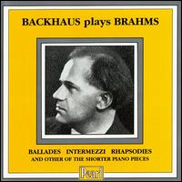 Wilhelm Backhaus Plays Brahms von Wilhelm Backhaus