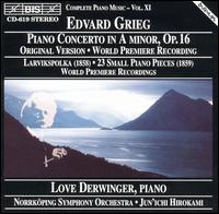 Grieg: Concerto for piano in Am; Small piano pieces EG104/23 von Love Derwinger