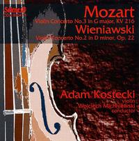 Mozart: Violin Concerto No. 3; Wieniawski: Violin Concerto No. 2 von Adam Kostecki
