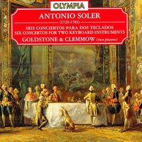 Antonio Soler: Six Concertos for Two Keyboard Instruments von Goldstone & Clemmow Piano Duo