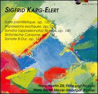 Sigfrid Karg-Elert: Suite pointillistique; Impressions exotiques; Sonata (appassionata) fis-moll; etc. von Hans-Martin Zill
