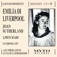 Donizetti: Emilia Di Liverpool (Highlights) von Joan Sutherland