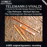 Telemann/Vivaldi: Concertos for Recorder and Bassoon von Drottningholm Baroque Ensemble