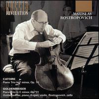Goldenweiser: Piano Trio in Em Op31; Catoire: Piano Trio in Fm Op14 von Mstislav Rostropovich