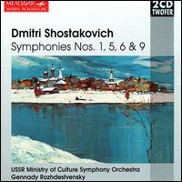 Shostakovich: Symphonies Nos. 1, 5, 6 & 9 von Gennady Rozhdestvensky