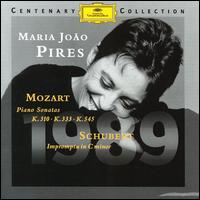 Mozart: Three Piano Sonatas; Schubert: Impromptu No. 1 von Maria-João Pires