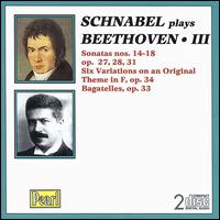 Schnabel Plays Beethoven, Vol. 3 von Artur Schnabel