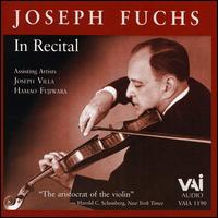 Joseph Fuchs in Recital von Joseph Fuchs