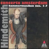 Hindemith: Kammermusik Nos.1-7 von Concerto Amsterdam