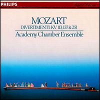 Mozart: Divertimenti K 113, 137, 257 von Academy of St. Martin-in-the-Fields Chamber Ensemble