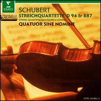 Schubert: Quartets D887 and 94 von Various Artists
