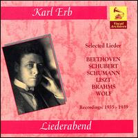 Liederabend von Karl Erb