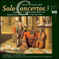 Bach: Solo Concertos Vol.3 von Various Artists