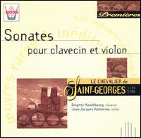 Saint-Georges: Sonatas for violin and harpsichord von Brigitte Haudebourg