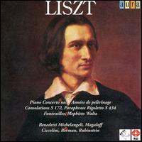 Liszt: Piano Concerto No. 1; Années de pelèrinage; Consolations S 172; Paraphrase Rigoletto S 434; Funérailles; etc. von Various Artists