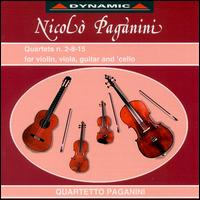 Paganini: Quartets Nos. 2, 8, 15 for Violin, Viola, Guitar & Cello von Quartetto Paganini