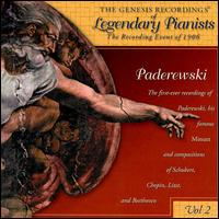 The Genesis Recordings of Legendary Pianists, Vol. 2 von Ignace Jan Paderewski