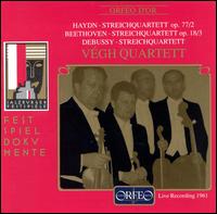 Haydn, Beethoven, Debussy: Streichquartetten von Végh Quartet