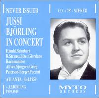 Jussi Björling in Concert - Atlanta 1959 von Jussi Björling