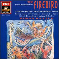 Stravinsky: The Firebird; Scherzo à la russe; Four Studies von Simon Rattle