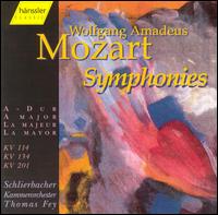 Mozart: Symphonies KV 114, 134, 201 von Various Artists