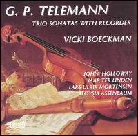 Telemann: Trio Sonatas with Recorder von Vicki Boeckman
