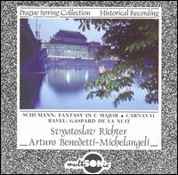 Ravel: Gaspard de la nuit; Schumann: Fantasy in C major; Carnaval von Arturo Benedetti Michelangeli