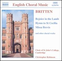 Britten: Rejoice in the Lamb, etc von St. John's College Choir, Cambridge