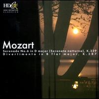 Mozart: Serenade No. 6 "Serenata notturno"; Divertimento K. 287 von Various Artists