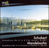 Mendelssohn: Symphony No. 4; Schubert: Symphony No. 5 von Various Artists