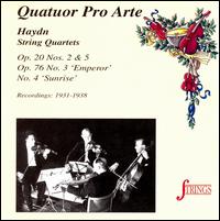 Haydn: String Quartets von Pro Arte String Quartet