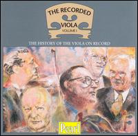 The Recorded Viola, Vol.1 von Various Artists
