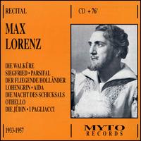 Max Lorenz Recital 1933-57 von Max Lorenz