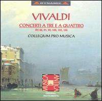 Vivaldi: Concerti a Tre e a Quattro von Collegium Pro Musica