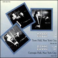 Ruggiero Ricci: Town Hall '46; Carnegie Hall '47 von Ruggiero Ricci