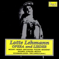 Opera & Leder von Lotte Lehmann