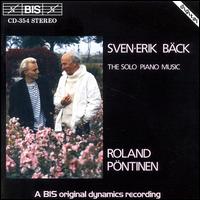 Bäck: Solo Piano Music von Roland Pöntinen