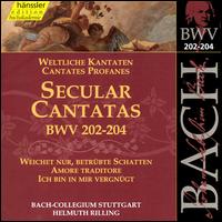 Bach: Secular Cantatas, BWV 202-204 von Helmuth Rilling