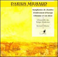 Milhaud: Chamber Symphonies von Various Artists