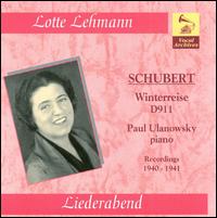 Schubert: Winterreise von Lotte Lehmann