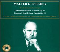 Gieseking plays Schumann von Walter Gieseking