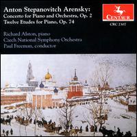 Arensky: Piano Concerto, Op. 2; Twelve Etudes for Piano, Op. 74 von Richard Alston
