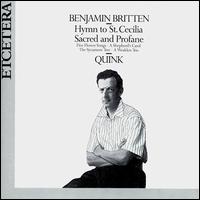 Benjamin Britten: Hymn to St. Cecilia; Sacred and Profane von Various Artists