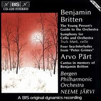 Britten: Young Person's Guide to the Orchestra, etc. von Neeme Järvi