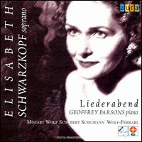 Liederabend von Elisabeth Schwarzkopf
